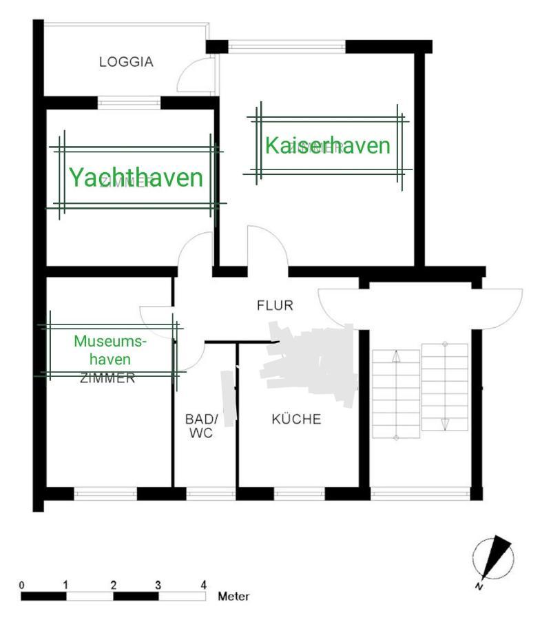 Ferienwohnung Breitschuhs Havenwelten Bremerhaven Bagian luar foto